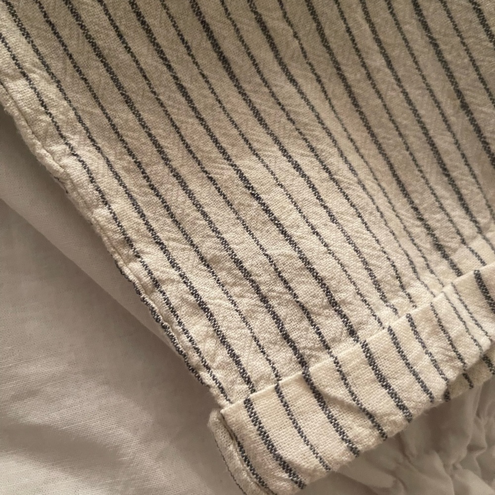 Rails Linen Blend Draw Strings Capri Pants, Sz M - image 7